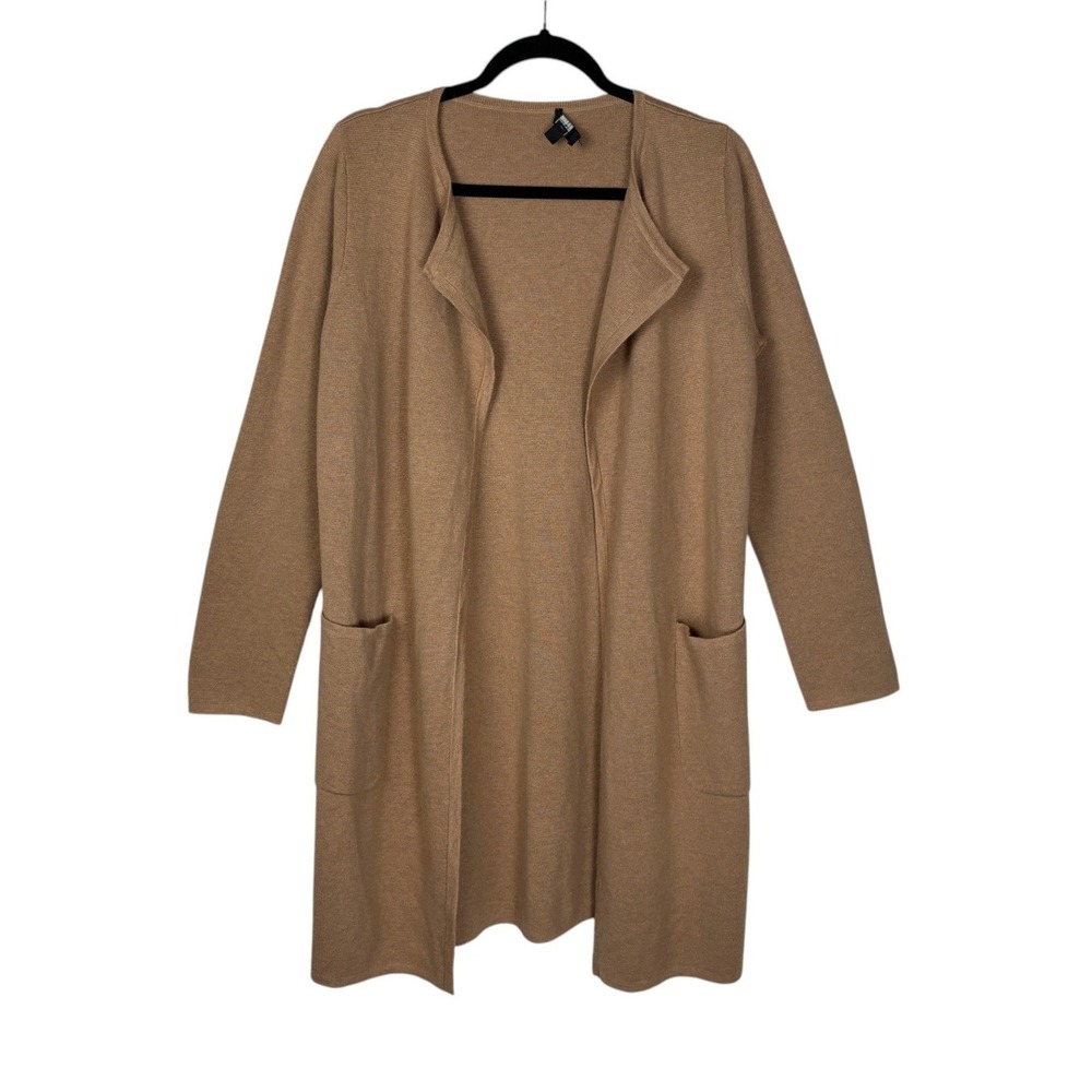 J. Crew Womens Juliette Collarless Blazer Sweater Size XS Brown Office - Picture 2 of 13